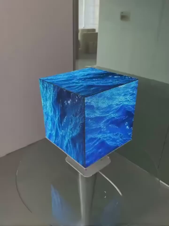 Load video: Luxury 3D LED Display Cube – Immersive Full-Color HD, Multi-Faced Digital Signage